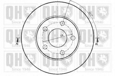 QUINTON HAZELL bdc4797 -  Тормозной диск